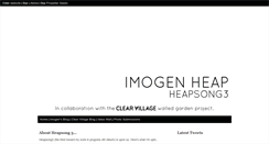 Desktop Screenshot of heapsong3.imogenheap.com