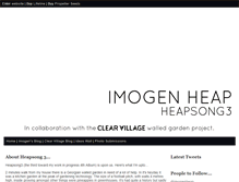 Tablet Screenshot of heapsong3.imogenheap.com